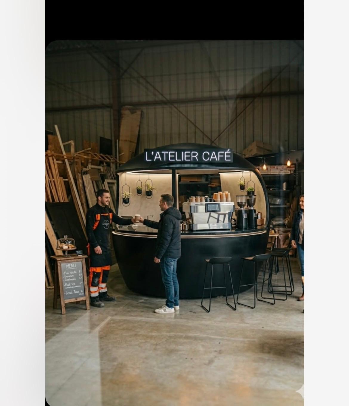 Café & thé — kiosque personnalisé KIOSPHERE