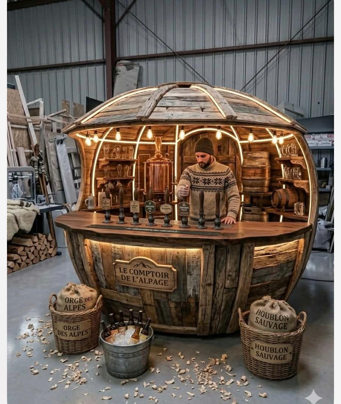 Bar à bière — kiosque personnalisé KIOSPHERE